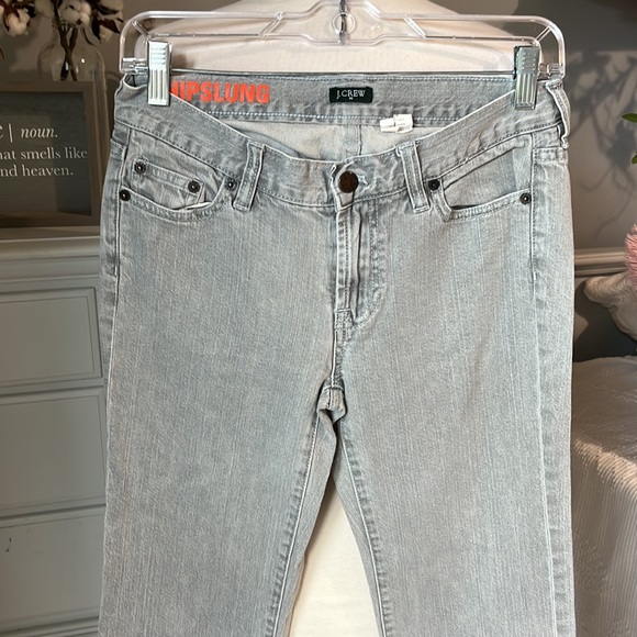 J Crew Jeans Hipslung Gray Straight Leg Womens 28 - Picture 2 of 9